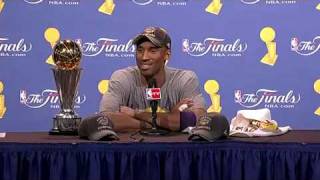 NBA Finals Game 5 Post Game Interview  Kobe Bryant [upl. by Daffy240]