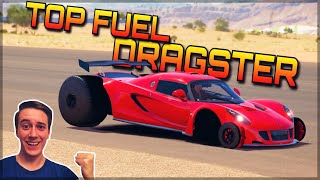 Insane TOP FUEL DRAGSTER  Forza Horizon 3 Dev Mods  Crazy Acceleration [upl. by Nitfa]