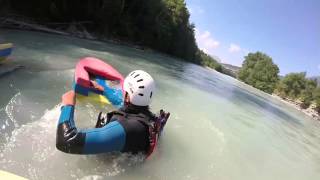 Hydrospeed sur la Durance  Embrun  Hautes Alpes  Juillet 2015 [upl. by Constantine982]