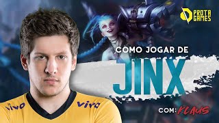 COMO JOGAR DE JINX  TUTORIAL DE HABILIDADES COMBOS BUILDS RUNAS E OBJETIVOS  COM KLAUS [upl. by Suzi837]