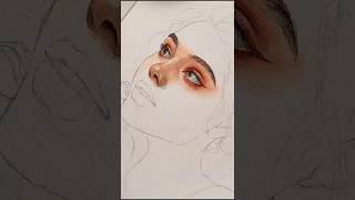 Eye Portrait Watercolor Painting For Beginners । portrait art sketch painting watercolor [upl. by Kei]