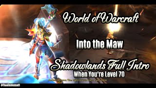 World of Warcraft SHADOWLANDS Into the Maw FULL Opener to Shadowlands at Level 70 Alliance POV [upl. by Concettina]