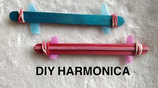 DIY Harmonica  Stem Activity  Popsicle Stick Harmonica  Shine with Preesha [upl. by Naesyar878]