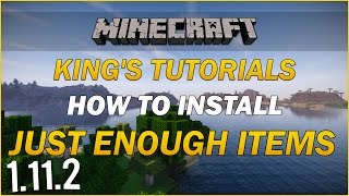 Minecraft 1112 How to install Just Enough Items JEI Mod  Minecraft Tutorial [upl. by Neiv947]