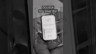 ÖGUSSA 50g Silver Bar 🇦🇹 shorts [upl. by Ardelia]