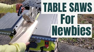 Table Saw Basics For Beginners  DIY Woodworking Tools pt 3 [upl. by Naryb]