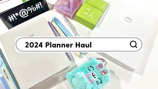 2024 Planner Haul  Nothing Planner  Flying Tiger  Kokuyo Planner [upl. by Tortosa]