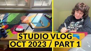 OCTOBER STUDIO VLOG  PART 1 [upl. by Ahtnams]