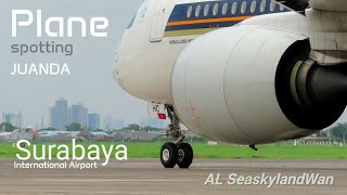 Plane spotting Juanda Airport Melihat Pesawat take off landing go around dll [upl. by Stefan468]