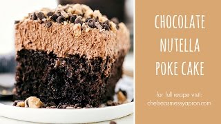 Chocolate Nutella Poke Cake [upl. by Indira]