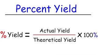 How To Calculate Theoretical Yield and Percent Yield [upl. by Noeled711]