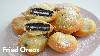 EASY DEEP FRIED OREOS RECIPE  WITH PANCAKE MIX [upl. by Certie304]