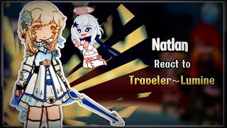 Natlan reacts to Traveler Lumine•Genshin ImpactNatlan• [upl. by Adnim707]