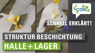 AntiRutschBeschichtung  StrukturBeschichtung für Garage Keller Halle Lager oder Werkstatt [upl. by Alvy]