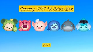 Disney Tsum Tsum  January 2024 1st Select Box  Part 1 [upl. by Ahsot]