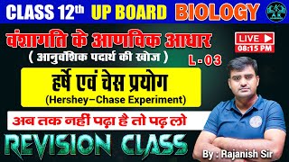 वंशागति के आणविक आधार Hershey–Chase experiment  L03  RAJANISH SIR  AK ACADEMICS [upl. by Graves]