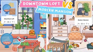 Toca Life World  NEW DOWNTOWN LOFT VS MODERN MANSION HOME DESIGNER MAKEOVER  TOCA BOCA UPDATE [upl. by Langelo]