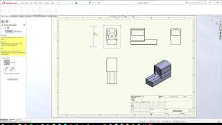 CAD 1 SolidWorks 2017  Snitt vyer och ritningar [upl. by Emrich]