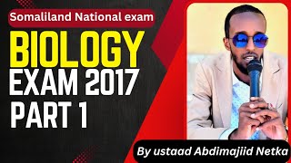 Biology exam GCSE 2017 part 1 multiple choice  by ustaad Abdimajiid Netka [upl. by Enelyam]