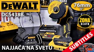 Dewalt DCS 438 B 76mm Brusilica  Cut off Tool [upl. by Ydassac]