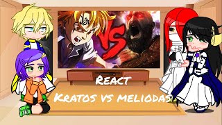 deuses e valkirias React a kratos vs meliodas [upl. by Barra]