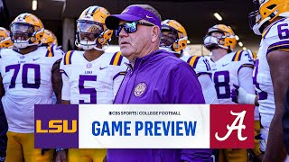 SEC Game of the Week No 13 LSU at No Alabama I FULL PREVIEW I CBS Sports [upl. by Addison61]