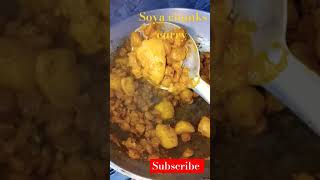 Soya chunks curry soyachunksrecipe soyachunkscurry shorts [upl. by Nner140]