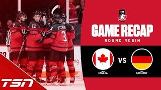 Canada vs Germany  2023 World Juniors Highlights [upl. by Imik816]