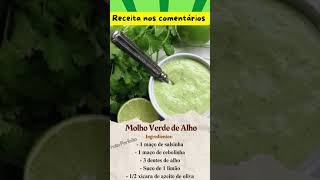 Molho Verde de Alho receitas molhos [upl. by Arturo]