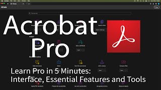 Acrobat Pro 2024 in 5 Mins Overview for Beginners amp Refreshers [upl. by Darcee]