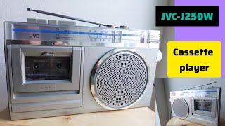 antique tape recorder JVC RC250jw model 2in1 FM radio cassette recorderfor sale oldcassetplaye [upl. by Blackman]