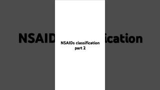 NSAIDs classification part 2 moheducationpharmacyexam yshortsviral [upl. by Haym]