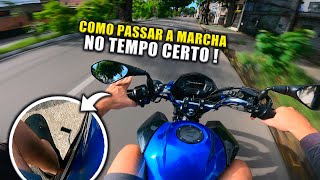 COMO TROCAR DE MARCHA NO TEMPO CERTO  DICAS DE MOTO [upl. by Colvin]