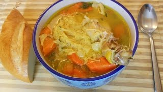 Sopa De Pollo Casera Al Estilo De Gloria [upl. by Mile]