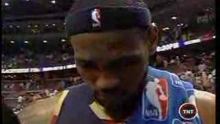 Lebron James interview after his game 5 performance [upl. by Sulrac]