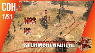 CoH 2  1vs1 Sovjets  mit MGs gegen die Sturmgrenadiere [upl. by Fulmis]