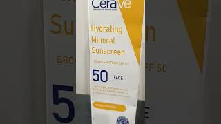 CeraVe hydrating mineral sunscreen [upl. by Atsirhcal274]