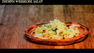 Orientalischer Weißkohl Salat mit Zedernkernen  Zedernnüsse ☼ Raw Spirit Original 🤟 [upl. by Eicaj]