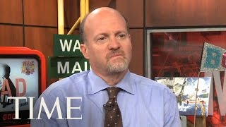 Mad Money Jim Cramer Talks Jon Stewart Attack On The Daily Show The Recession amp More  TIME [upl. by Sand420]