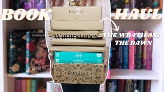 Book Haul Unboxing Owlcrate Fairyloot Waterstones and Etsy special editions [upl. by Okkin]