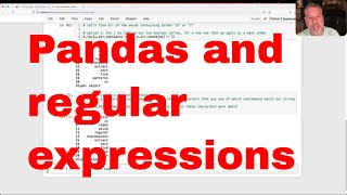 Finding text patterns in Pandas with regular expressions [upl. by Aicina]