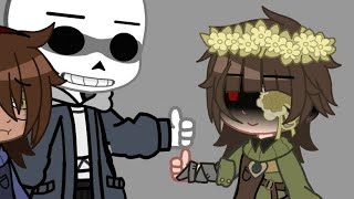 quotHow Fanon Sans and Chara Relationship looked like Vs My AUquot  Undertale [upl. by Ayojal]