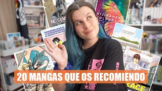 20 MANGAS QUE OS RECOMIENDO LEER 📚📝 [upl. by Aprilette994]