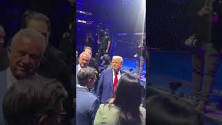 Donald Trump attends UFC fight in New York [upl. by Boeke354]