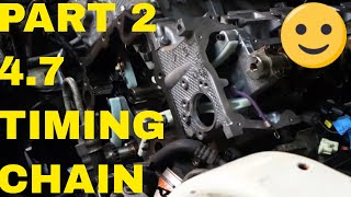 Part 2Chrysler 47 V8 Timing Chain Removal and Installation [upl. by Odelinda]