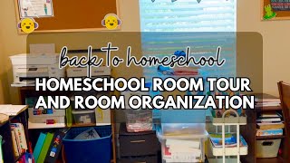 HOMESCHOOL ROOM TOUR amp ROOM ORGANIZATION  BACK TO HOMESCHOOL [upl. by Yeldoow339]