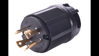 MICTUNING 30A Generator Twist Locking Plug 125 250V NEMA L1430P 4 Prong Industrial Grade Overview [upl. by Aratal]