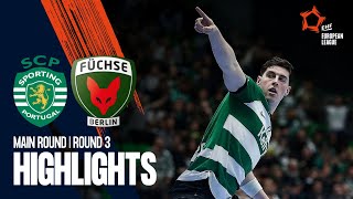 Sporting CP vs Füchse Berlin  Main Round 3  EHF European League Men 202324 [upl. by Baal865]