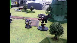 Warhammer 40K Battle report Kroot vs Space Marines [upl. by Jackelyn985]