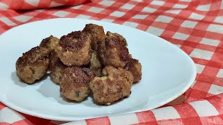 Polpette di carne macinata fritte ricetta [upl. by Naig]